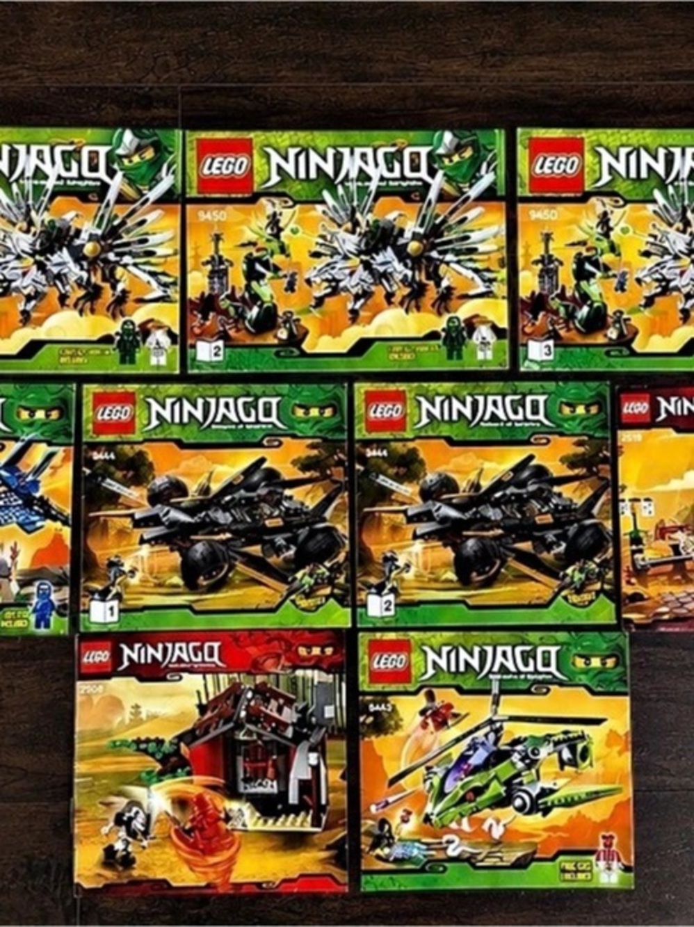 Exclusive rare Lego Ninjago season 1 and 2 manual lot